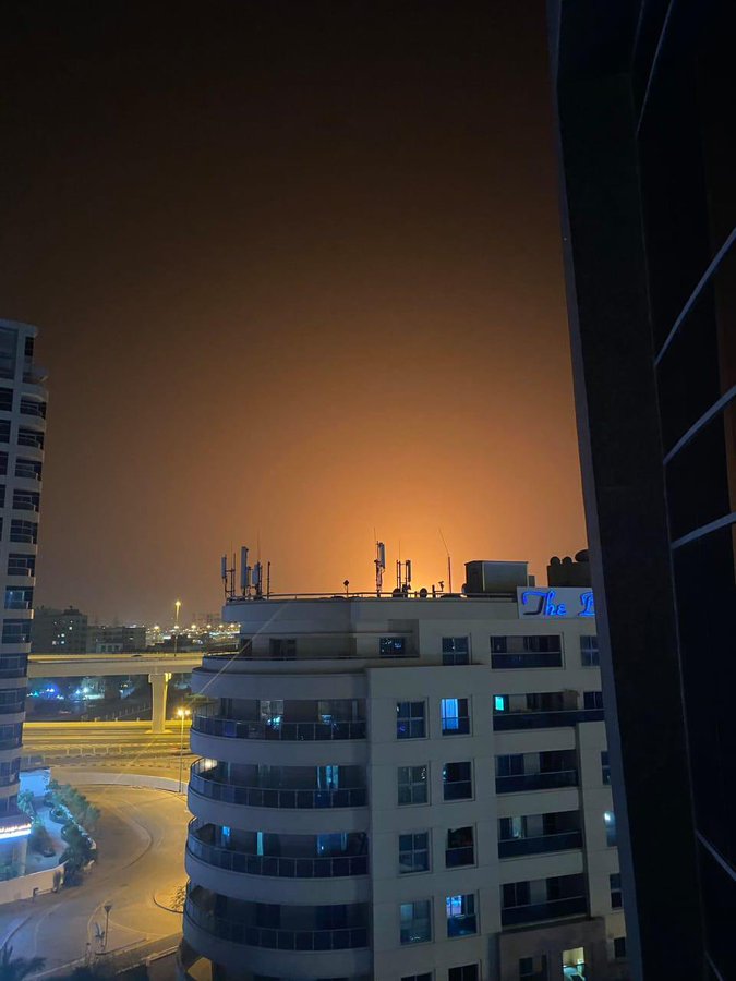 عاجل : الكشف عن اسباب الانفجار والحريق الهائل  الذي حدث في دبي