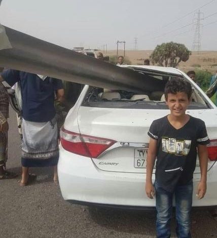 مغترب يمني يتعرض لحادث على الطريق مع أسرته وهكذا كان مصير الجميع !!