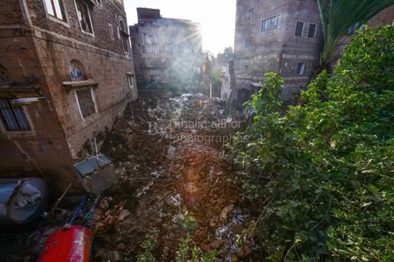 تهدم منازل صنعاء