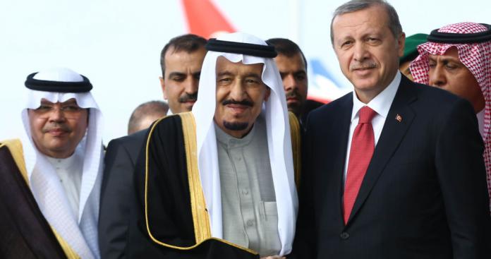 الملك سلمان والرئيس اردوغان